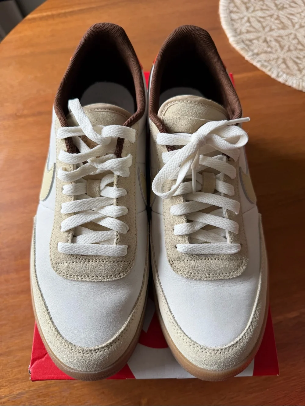 Nike Killshot 2 Men’s Leather Cream and Gum Low-Top Sneakers